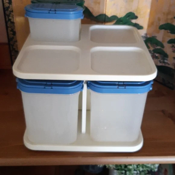 Tupperware Spice Containers With Carousel - Picture 3 of 5